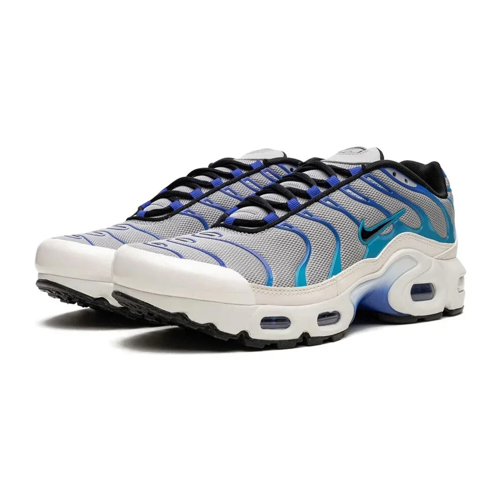 Nike Air Max Plus CD0609-019 Sneaker Kids Smoke Gray Blue Lifestyle Shoes NR5629 - Picture 2 of 15